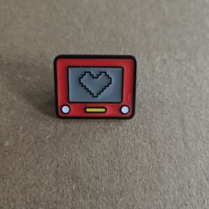 Retro Etch A Sketch Enamel Pin